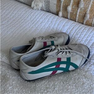 Onitsuka Tiger by Asics Teal and White Sole